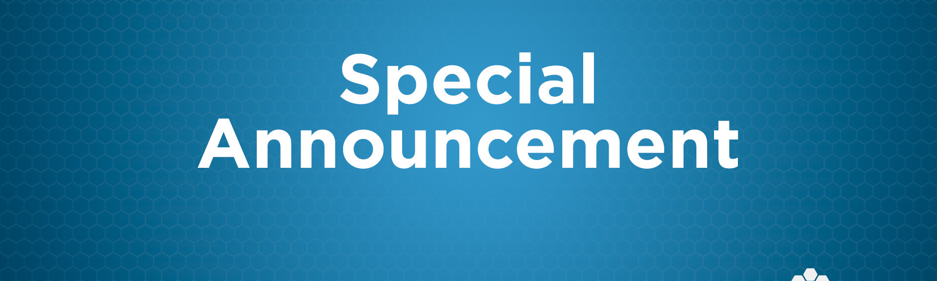 WV Special Announcement